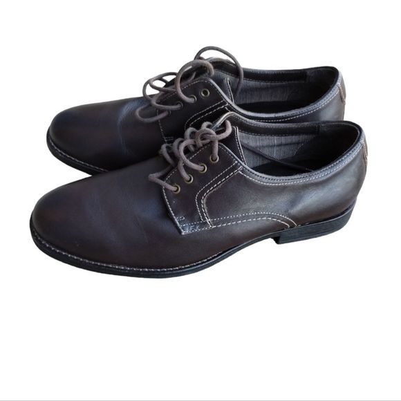 Johnston and Murphy Brown oxford men\'s dress shoes size 9.5